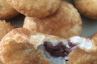 糯米红豆炸糕