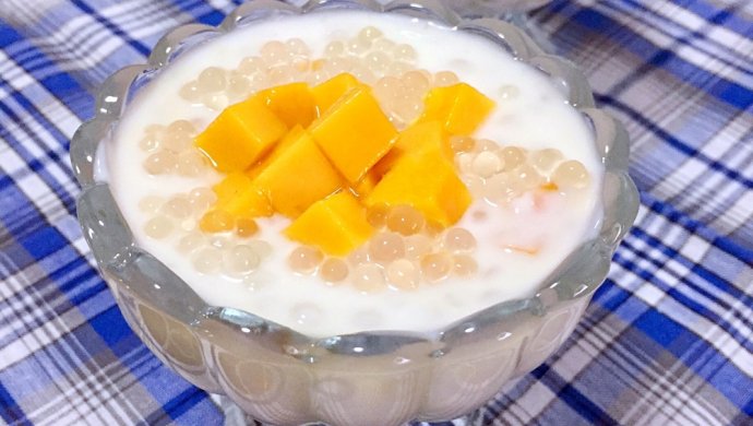 芒果西米酸奶