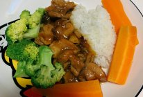 懒惰版自制照烧鸡块饭的做法