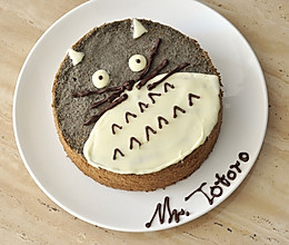 Totoro龙猫 黑芝麻戚风 （视频菜谱）的做法