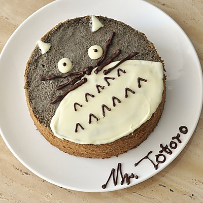Totoro龙猫 黑芝麻戚风 （视频菜谱）