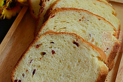#东菱魔力果趣面包机之奶香蔓越莓软面包