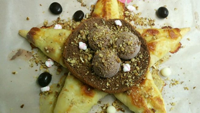熔岩巧克力甜在星披萨的做法