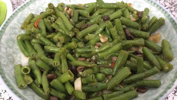 豆角焖豆鼓