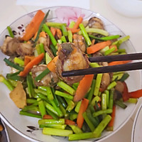 #换着花样吃早餐#毛贝炒蒜苔的做法图解16