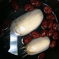 红糖红枣糯米藕的做法图解2