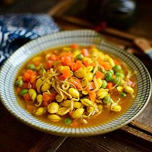 豌豆炒黄豆芽