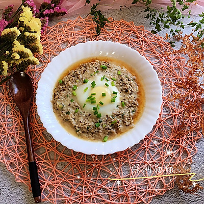 香菇肉饼蒸蛋