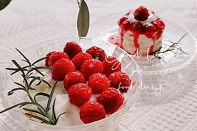 树莓酸奶吐司伪蛋糕～早餐下午茶你自己选！