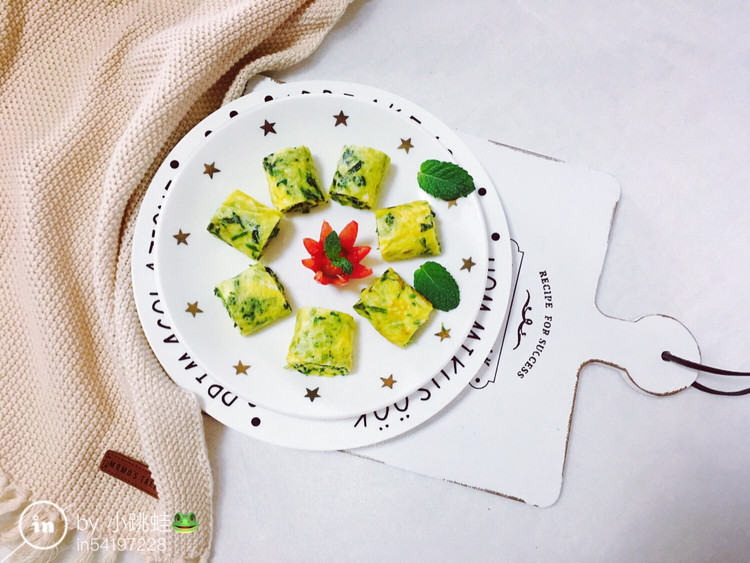 首农HELO油鸡宝宝蛋_菠菜蛋卷的做法
