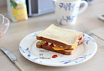 家庭简约版低脂三明治快手早餐的做法