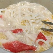 豆浆鸡汤面