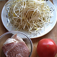 西红柿豆芽肉丸汤的做法图解1