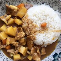 咖喱土豆盖浇饭的做法图解5