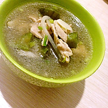 平菇丝瓜肉片汤
