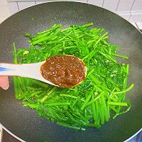 酱烧茼蒿的做法图解4