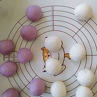 一次发酵的紫薯开花馒头的做法图解8