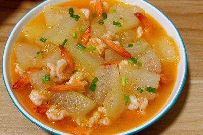 冬瓜虾仁煲
