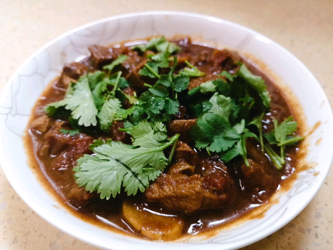 Stewed Beef Brisket with tomato