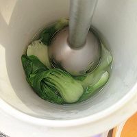 青青白菜米糊#嘉宝辅食宝典#的做法图解4