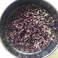 杂粮蒸糕（紫米+小米）#宝宝辅食#的做法图解2