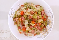 培根土豆豆角焖饭#美的初心电饭煲#的做法