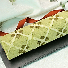 菱形格纹抹茶蛋糕卷#KitchenAid的美食故事#