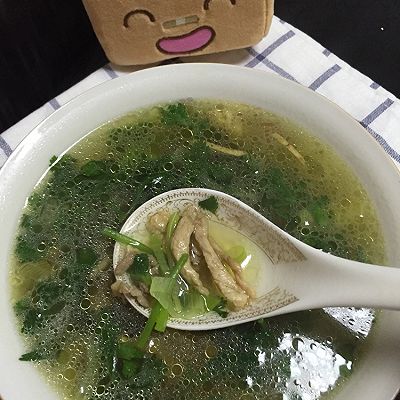 香菜肉丝汤