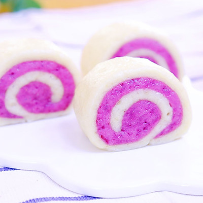 双色紫薯馒头  宝宝辅食食谱