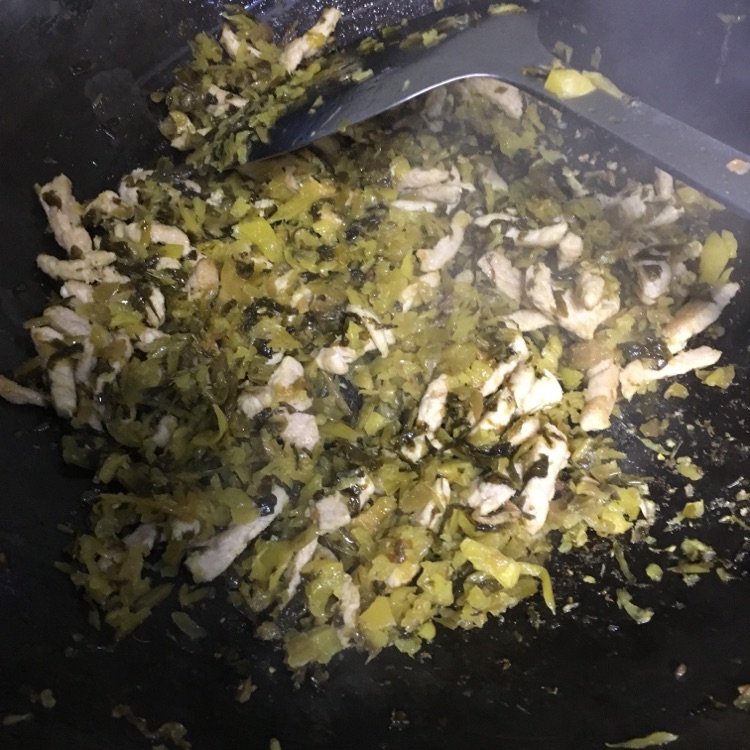 雪菜肉丝的做法图解4