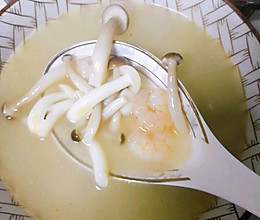 虾仁菌菇汤的做法
