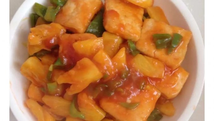菠萝咕噜豆腐