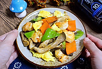 虾仁平菇炒时蔬 | 火锅剩余食材炒盘菜的做法
