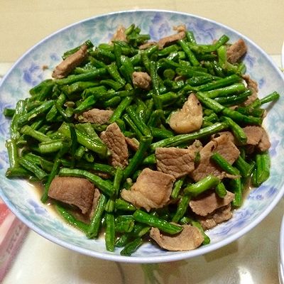 长豆角炒肉