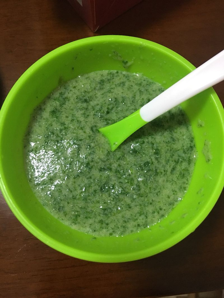 菠菜米糊的做法