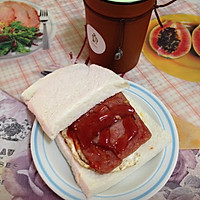 午餐肉鸡蛋三文治 #营养早餐的做法图解7