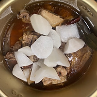 白萝卜炖牛排骨的做法图解5