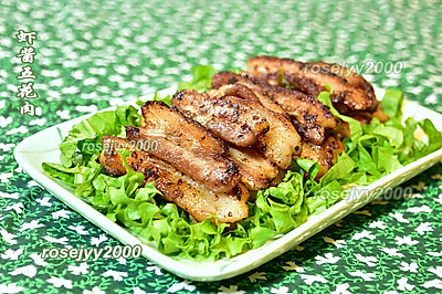 虾酱蒜茸五花肉