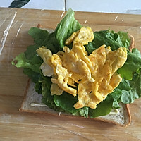 低卡蔬菜鸡蛋火腿三明治的做法图解3