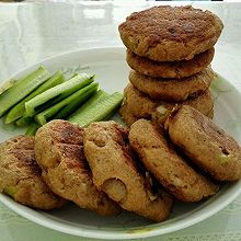 豆渣鸡蛋肉饼