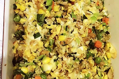麦当劳鸡腿蔬菜焗饭-快手料理Maru团团
