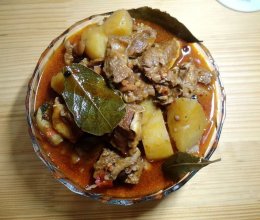 电饭煲川式红烧牛肉炖土豆(单身宿舍美食)的做法