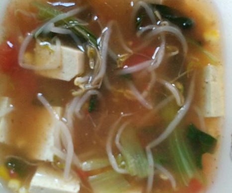 豆腐玉米青菜减肥汤