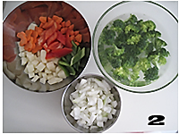 椰香咖喱蔬菜烩饭的做法图解1