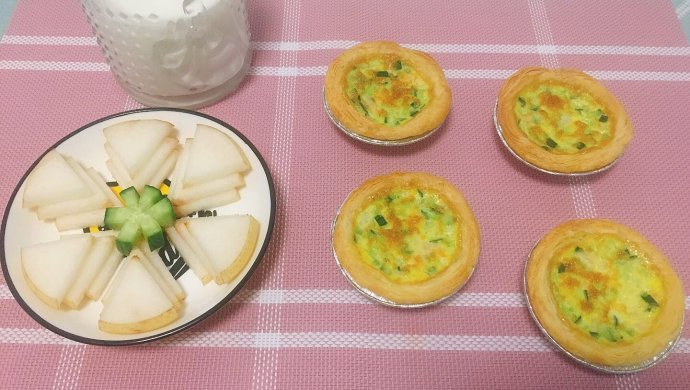 黄瓜虾仁蛋挞（蛋挞皮新吃法1）