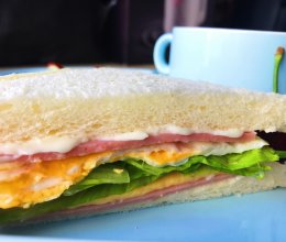 #快手早餐#营养三明治的做法