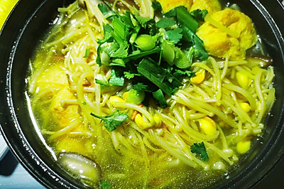 冬季减肥—菌菇豆芽汤