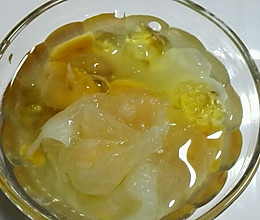 桃胶皂角米红薯银耳糖水的做法