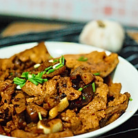 香煎嫩豆腐炒肉片的做法图解12