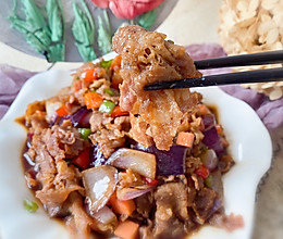 黑椒酱汁牛肉配白饭的做法